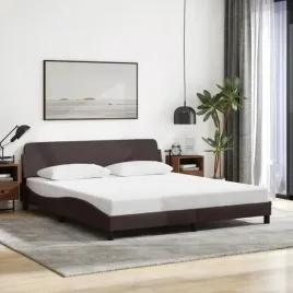 vidaxl-rama-lozka-bez-materaca-ciemnobrazowa-160x200-cm-tkanina