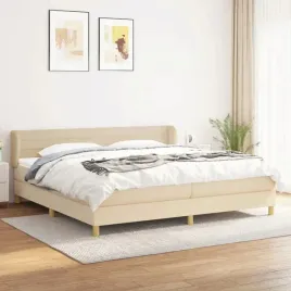 vidaxl-lozko-kontynentalne-z-materacem-kremowe-tkanina-200x200-cm
