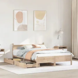 vidaxl-rama-lozka-bez-materaca-140x190-cm-lite-drewno-sosnowe