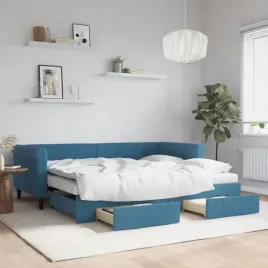 vidaxl-sofa-rozsuwana-z-szufladami-niebieska-90x200-cm-aksamit