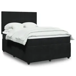 vidaxl-lozko-kontynentalne-z-materacem-czarne-160x200-cm-aksamit