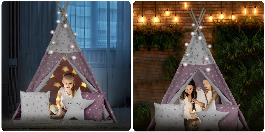 tipi-namiot-dla-dzieci-teepee-lampki-poduszki