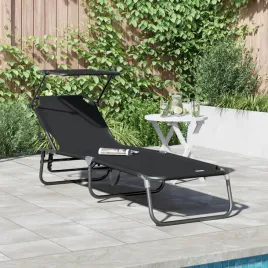 vidaxl-skladany-lezak-z-daszkiem-czarny-material-oxford-600d