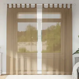 vidaxl-zaslony-woalowe-z-petelkami-2-szt-jasnobrazowe-140x225-cm