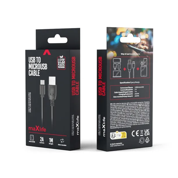 maxlife-kabel-usb-microusb-10-m-2a-czarny-stan-nowy