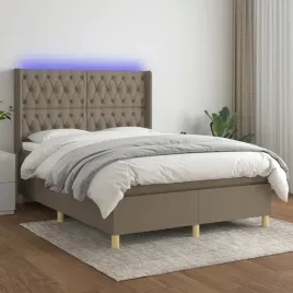 vidaxl-lozko-kontynentalne-z-materacem-taupe-140x190-cm-tkanina