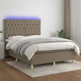 vidaxl-lozko-kontynentalne-z-materacem-taupe-140x190-cm-tkanina