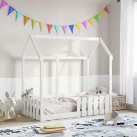 vidaxl-rama-lozka-dzieciecego-z-domkiem-biala-70x140-cm-sosnowa