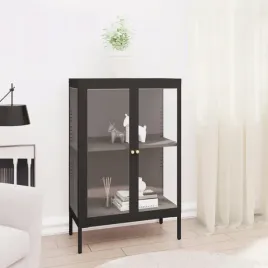 vidaxl-szafka-boczna-czarna-75x35x105-cm-stal-i-szklo