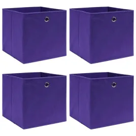 vidaxl-pudelka-z-wlokniny-4-szt-28x28x28-cm-fioletowe