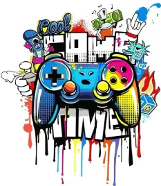 naprasowanka-aplikacja-termo-naklejka-na-odziez-konsola-game-over