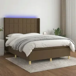 vidaxl-lozko-kontynentalne-z-materacem-brazowe-140x200-cm-tkanina