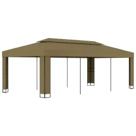 vidaxl-altana-z-podwojnym-dachem-3x6-m-taupe-180-g-m