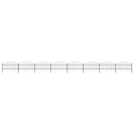 vidaxl-panele-ogrodzeniowe-z-grotami-stal-075-1-x-136-m-czarne