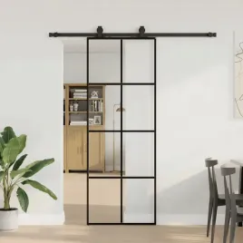 vidaxl-drzwi-przesuwne-z-zestawem-okuc-czarne-76x205-cm-esg-szklo