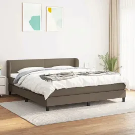 vidaxl-lozko-kontynentalne-z-materacem-taupe-tkanina-160x200-cm