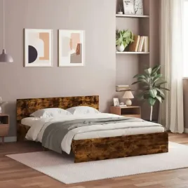 vidaxl-rama-lozka-z-wezglowiem-i-led-przydymiony-dab-160x200-cm