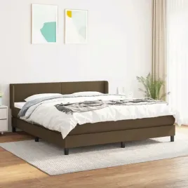 vidaxl-lozko-kontynentalne-z-materacem-brazowe-tkanina-160x200-cm