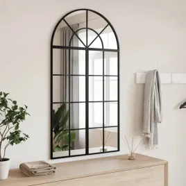 vidaxl-lustro-scienne-czarne-60x110-cm-zakonczone-lukiem-zelazo
