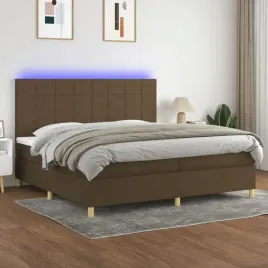 vidaxl-lozko-kontynentalne-z-materacem-brazowe-200x200-cm-tkanina