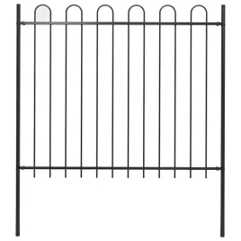 vidaxl-panel-ogrodzeniowy-z-zaokraglonymi-koncami-18-m-czarny