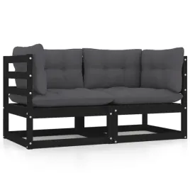 vidaxl-2-osobowa-sofa-ogrodowa-z-poduszkami-czarna-drewno-sosnowe