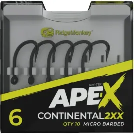ridgemonkey-ape-x-continental-2xx-barbed-size-2