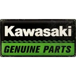 metalowy-plakat-25-x-50cm-kawasaki-genuine-parts