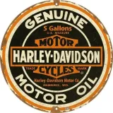 plakat-okragly-harley-davidson