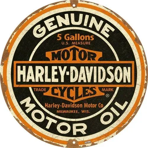 plakat-okragly-harley-davidson