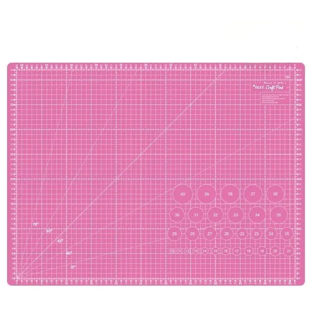 Podkładowa mata samoregenerująca do ciecia A2 TEXI PINK 60X45 dwustronna