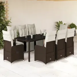 vidaxl-9-cz-zestaw-ogrodowych-mebli-bistro-z-poduszkami-brazowy