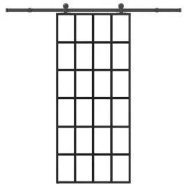 vidaxl-drzwi-przesuwne-z-osprzetem-90x205-cm-szklo-esg-i-aluminium