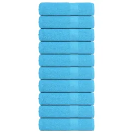 vidaxl-reczniki-kapielowe-10-szt-turkusowe-100x150cm-bawelna-100percent