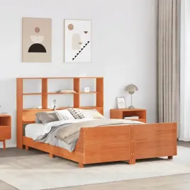 vidaxl-rama-lozka-bez-materaca-woskowy-braz-150x200-cm-lita-sosna
