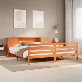 vidaxl-lozko-z-regalem-bez-materaca-woskowy-braz-200x200cm-sosnowe