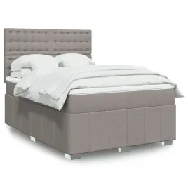 vidaxl-lozko-kontynentalne-z-materacem-taupe-tkanina-140x190-cm