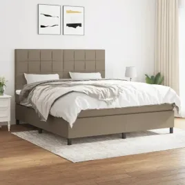 vidaxl-lozko-kontynentalne-z-materacem-taupe-tkanina-180x200-cm