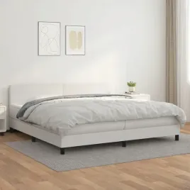vidaxl-lozko-kontynentalne-z-materacem-biale-ekoskora-200x200-cm