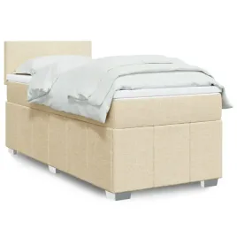 vidaxl-lozko-kontynentalne-z-materacem-kremowe-tkanina-90x200-cm