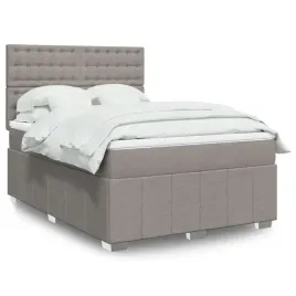 vidaxl-lozko-kontynentalne-z-materacem-taupe-tkanina-140x190-cm