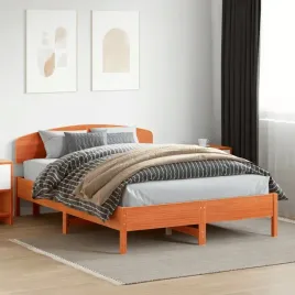 vidaxl-rama-lozka-bez-materaca-woskowy-braz-150x200-cm-lita-sosna