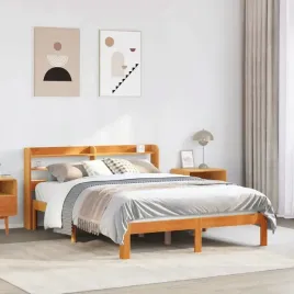vidaxl-rama-lozka-bez-materaca-woskowy-braz-135x190-cm-lita-sosna