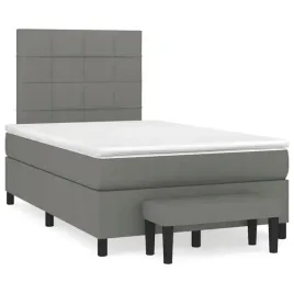vidaxl-lozko-kontynentalne-z-materacem-ciemnoszare-120x190cm-tkanina