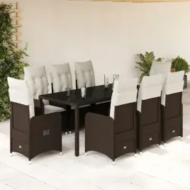 vidaxl-9-cz-zestaw-ogrodowych-mebli-bistro-z-poduszkami-brazowy