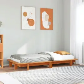 vidaxl-rama-lozka-bez-materaca-woskowy-braz-90x190-cm-sosnowa