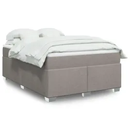 vidaxl-lozko-kontynentalne-z-materacem-taupe-tkanina-140x200-cm