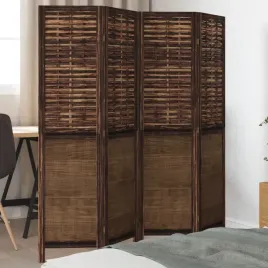 vidaxl-parawan-pokojowy-4-panelowy-ciemny-braz-lite-drewno-paulowni