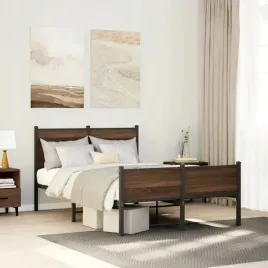 vidaxl-metalowa-rama-lozka-bez-materaca-brazowy-dab-120x200-cm