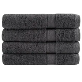 vidaxl-reczniki-premium-solund-4-szt-antracytowe-100x200-cm